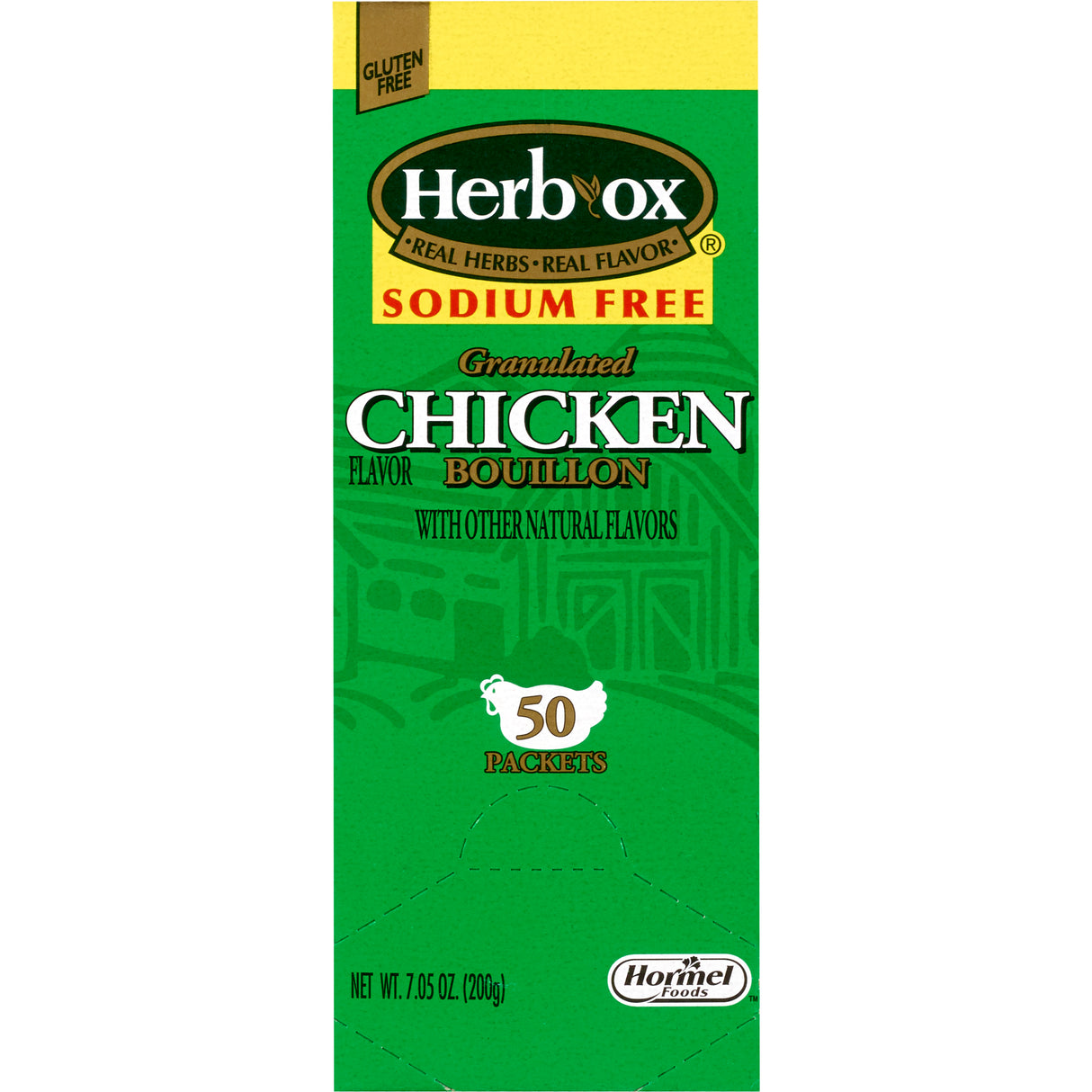 Instant Broth Herb-Ox® Sodium Free Chicken Flavor Liquid 8 oz. Individual Packet - BeHope