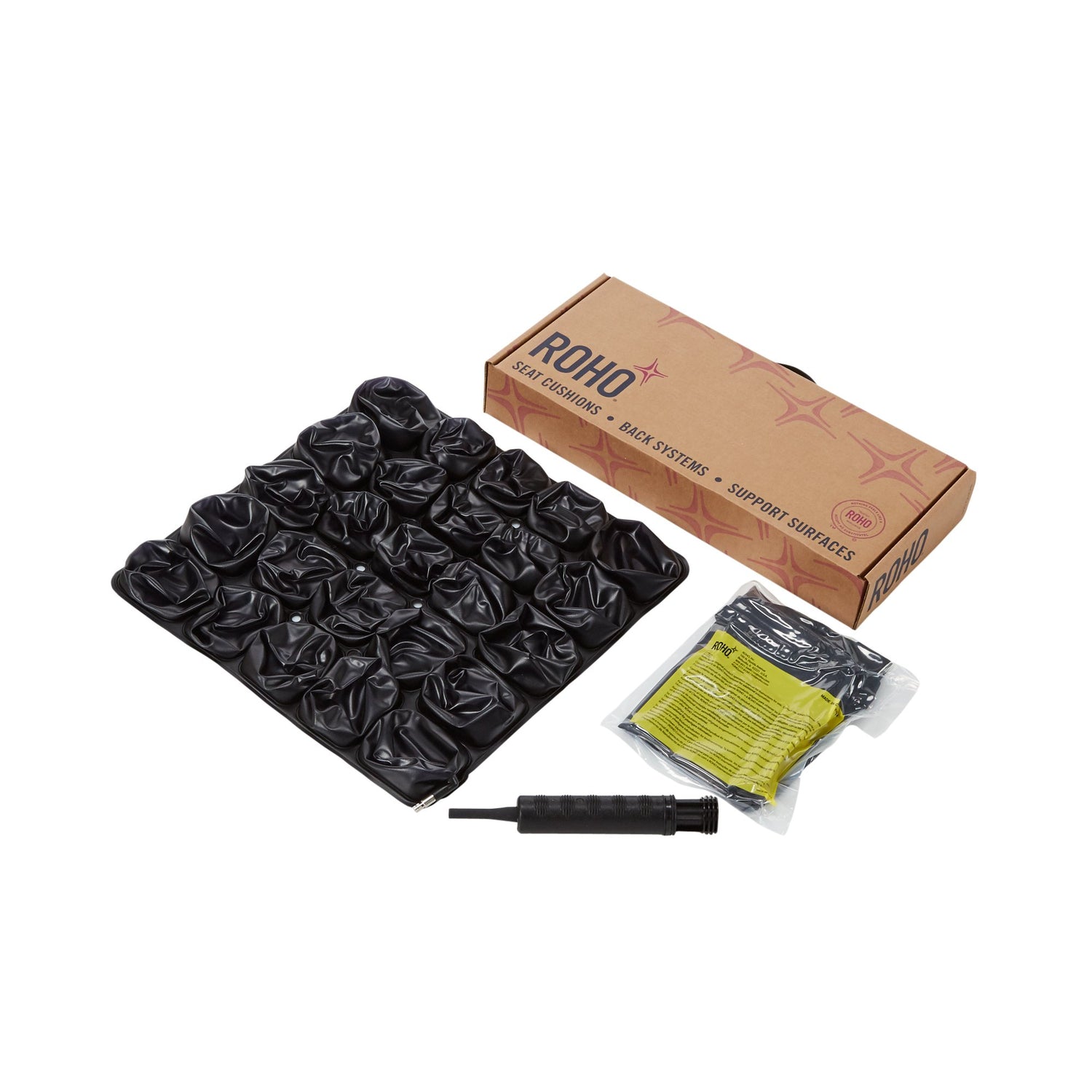 Seat Cushion ROHO® Mosaic® 18 W X 18 L X 3 D Inch PVC Air Cells - BeHope