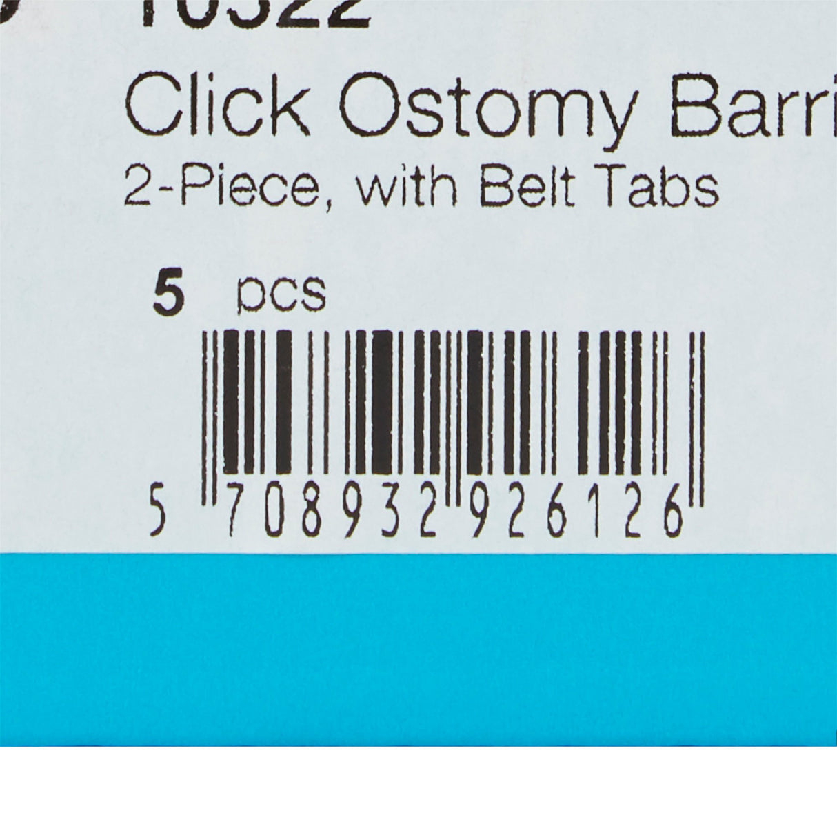 Ostomy Barrier SenSura® Mio Click Trim to Fit, Extended Wear Elastic Adhesive 60 mm Flange Blue Code System 10 to 55 mm Opening - BeHope