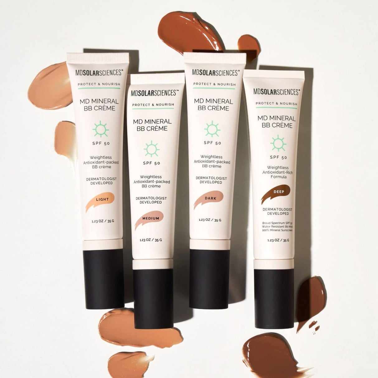 Makeup with Sunscreen MDSolarsciences™ MD Mineral BB Crème SPF 50 Cream 1.23 oz. Tube - BeHope