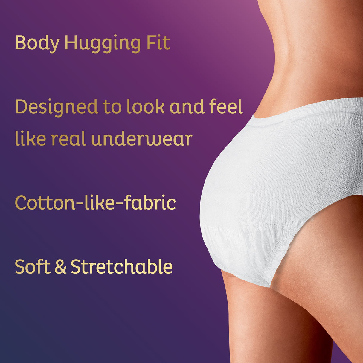 Female Adult Absorbent Underwear TENA® Women™ Super Plus Pull On with Tear Away Seams Small / Medium Disposable Heavy Absorbency - BeHope
