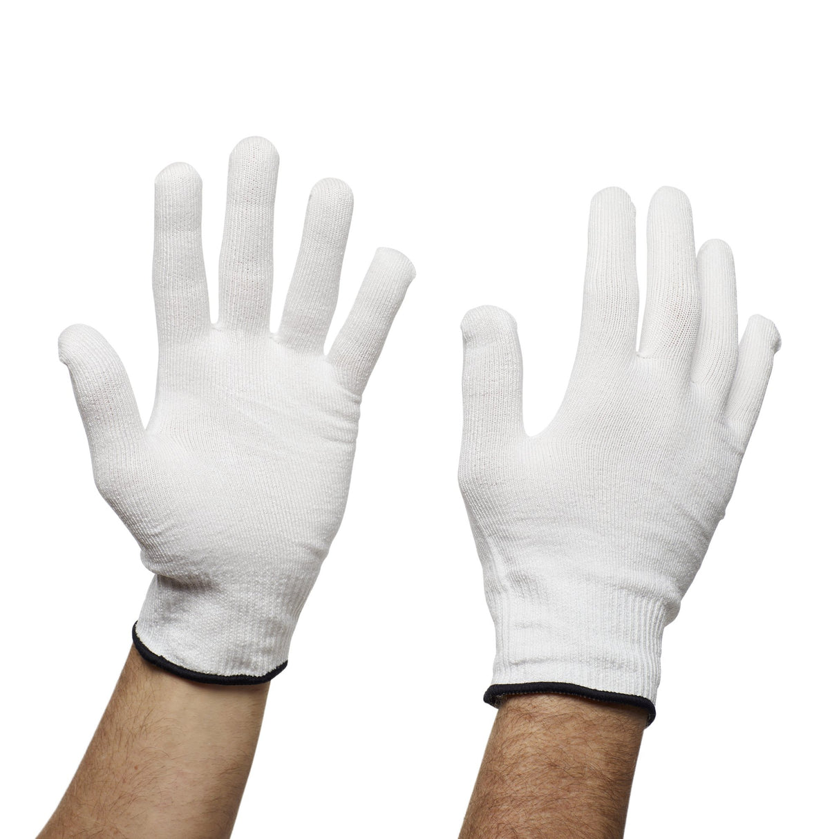 Cut Resistant Glove Liner Flex-Gard™ Full-Finger HDPE / Spandex / Polyester White X-Large - BeHope