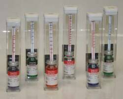 Freezer Thermometer Temp-Chex® Red Spirit Celsius -30° to 0°C Total Immersion Door / Wall Mount Does Not Require Power - BeHope