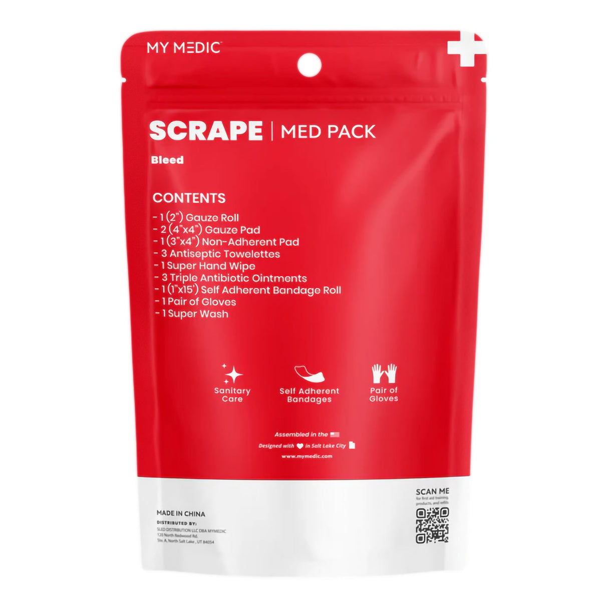 First Aid Medical Pack My Medic™ MED PACKS Scrape Pouch - BeHope