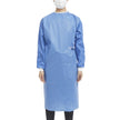 Non-Reinforced Surgical Gown with Towel Astound Small / Medium Blue Sterile AAMI Level 3 Disposable - BeHope