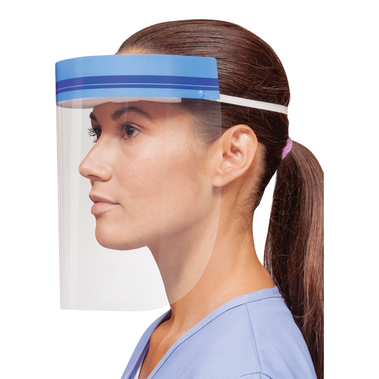 Wraparound Face Shield Crosstex® One Size Fits Most Full Length Anti-fog Disposable NonSterile - BeHope