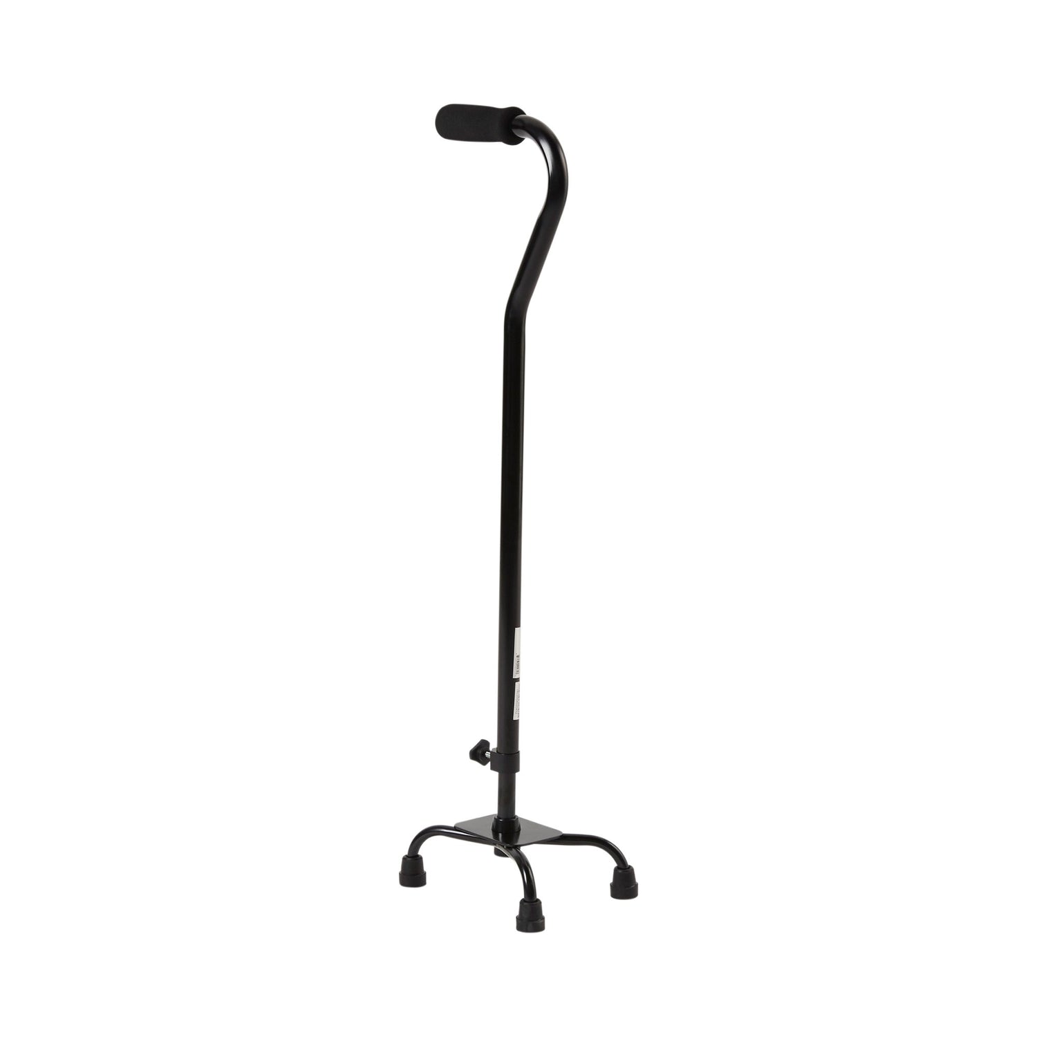 Small Base Quad Cane McKesson Steel 30 to 39 Inch Height Black - BeHope