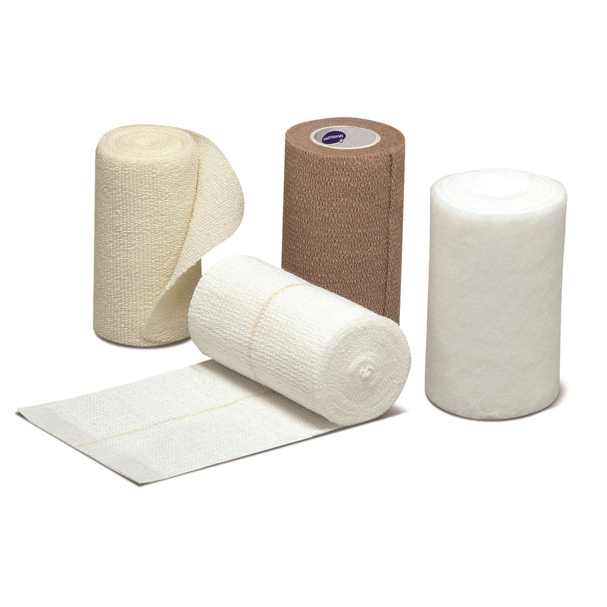4 Layer Compression Bandage System FourPress® Multiple Sizes Self-adherent / Tape Closure Tan / White NonSterile 30 to 40 mmHg - BeHope