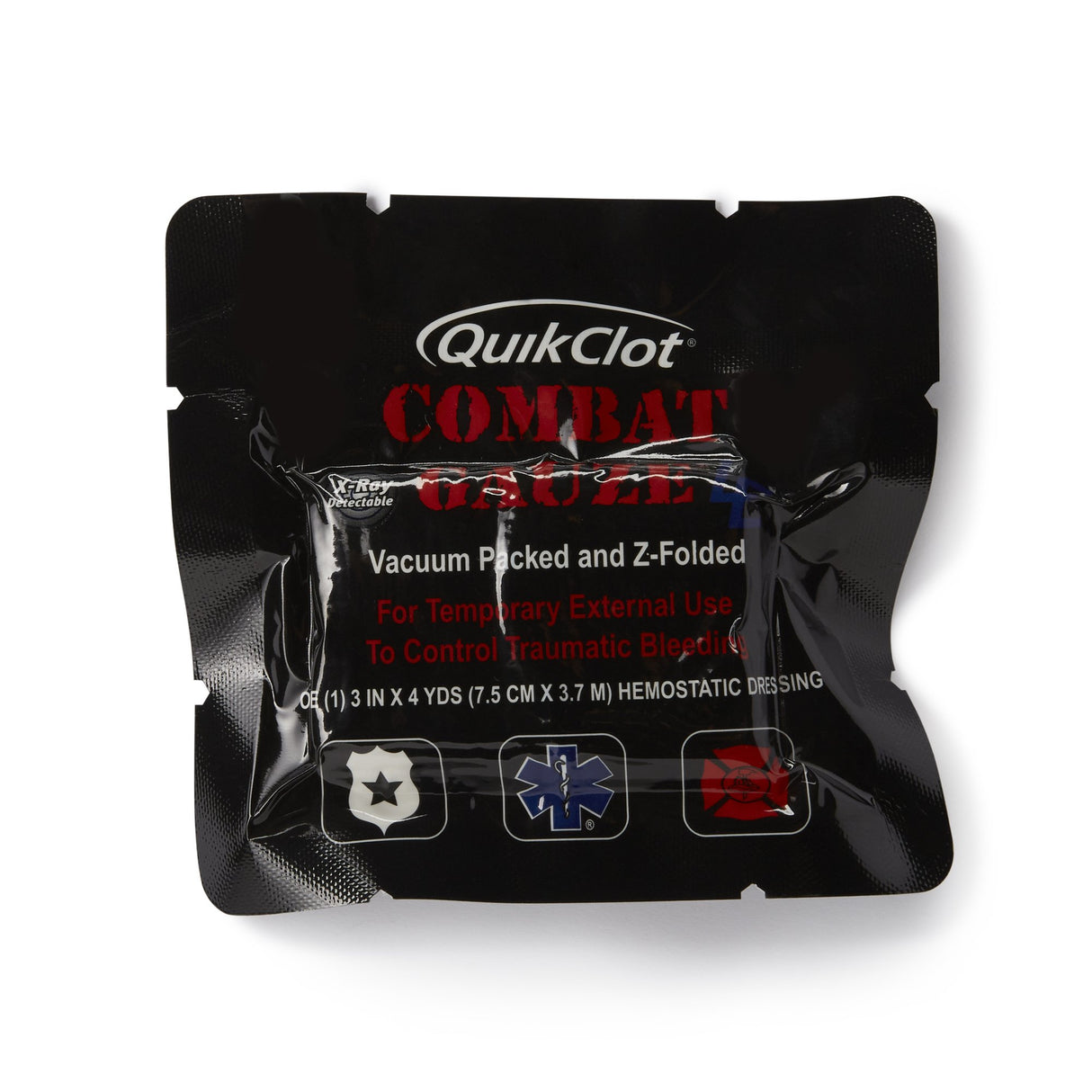 Hemostatic Dressing QuikClot Combat Gauze® LE 3 Inch X 4 Yard 1 per Pack Sterile - BeHope