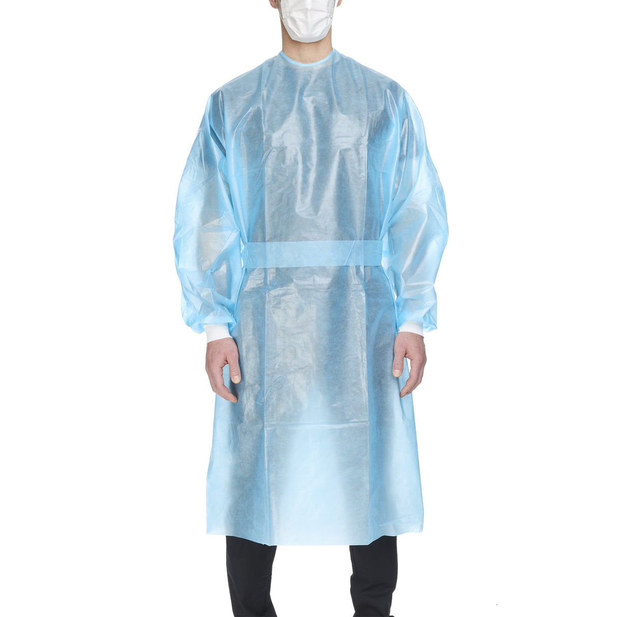 Chemotherapy Procedure Gown McKesson X-Large Blue NonSterile AAMI Level 2 / ASTM D6978 Disposable - BeHope