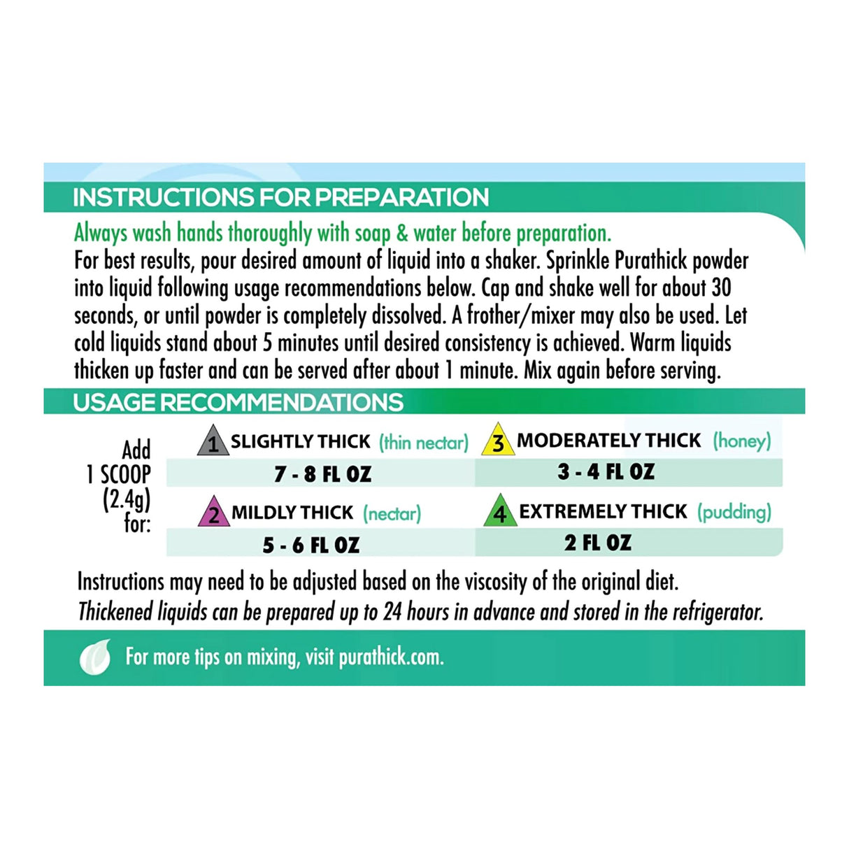 Food and Beverage Thickener purathick™ 4.4 oz. Jar Unflavored Powder IDDSI Level 1 Slightly Thick - BeHope