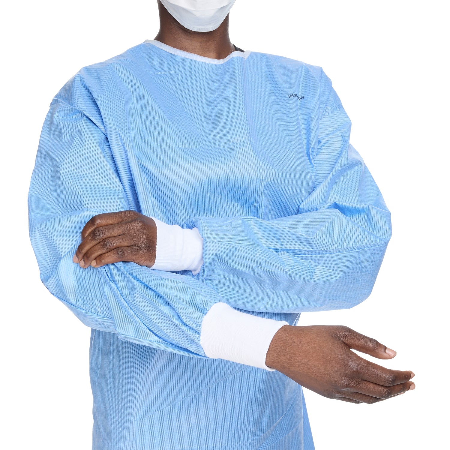 Non-Reinforced Surgical Gown with Towel McKesson Large Blue Sterile AAMI Level 3 Disposable - BeHope
