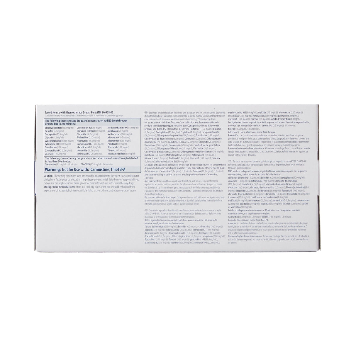 Exam Glove Purple Nitrile® Medium NonSterile Nitrile Standard Cuff Length Textured Fingertips Purple Chemo Tested - BeHope