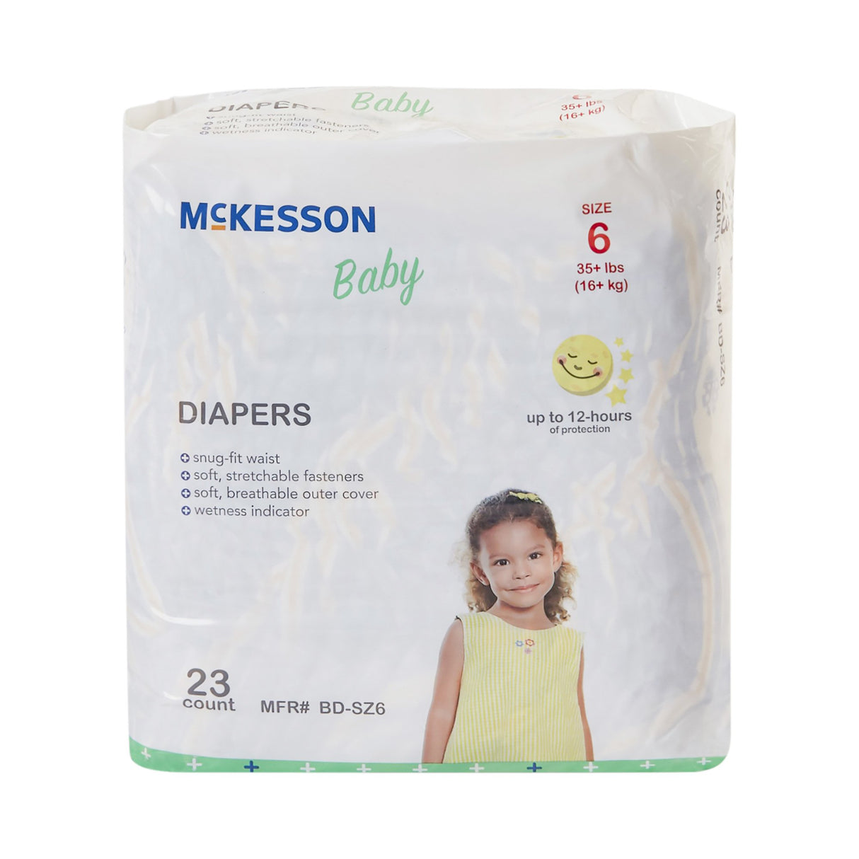 Unisex Baby Diaper McKesson Size 6 Disposable Heavy Absorbency - BeHope