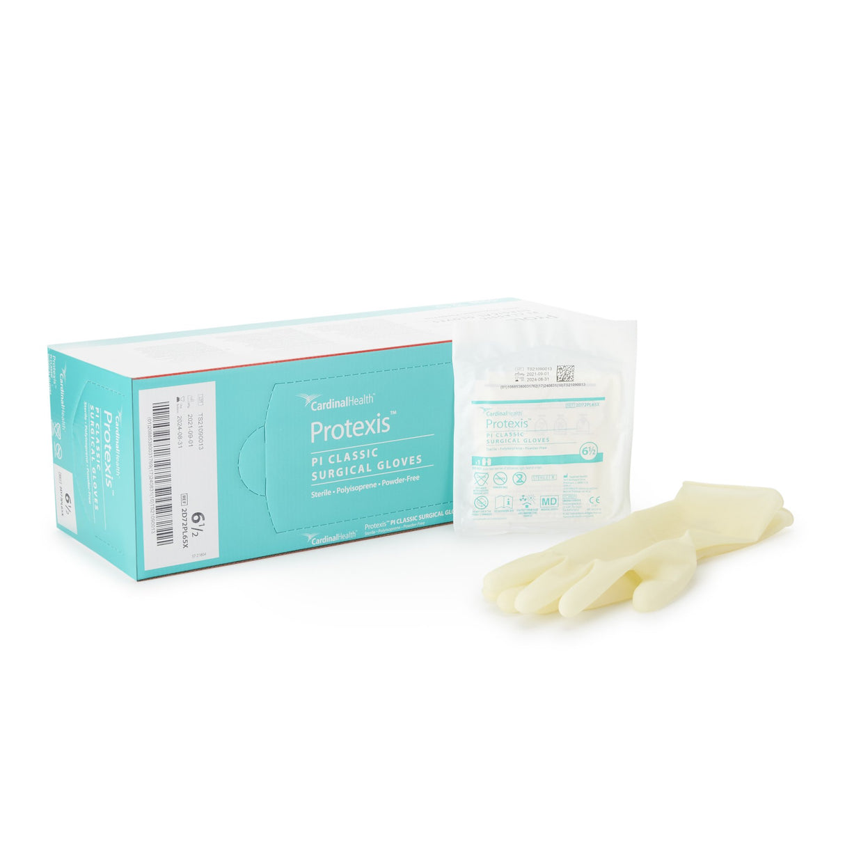 Surgical Glove Protexis™ PI Classic Size 6.5 Sterile Polyisoprene Standard Cuff Length Smooth Ivory Not Chemo Approved - BeHope