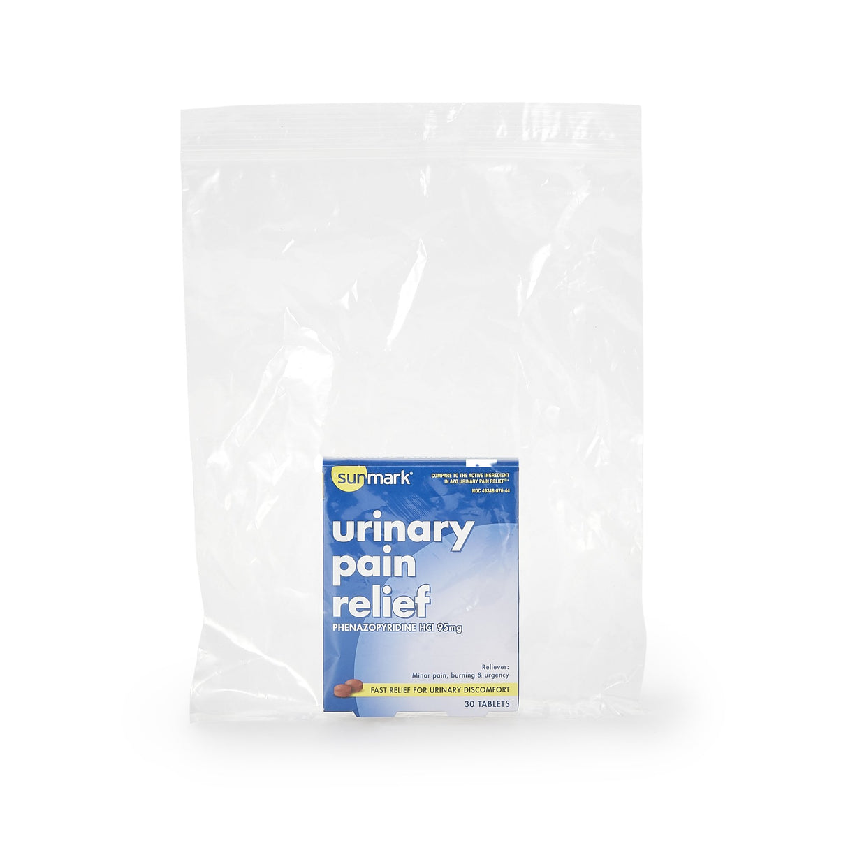 Urinary Pain Relief sunmark® 95 mg Strength Phenazopyridine HCL Tablet 30 per Box - BeHope