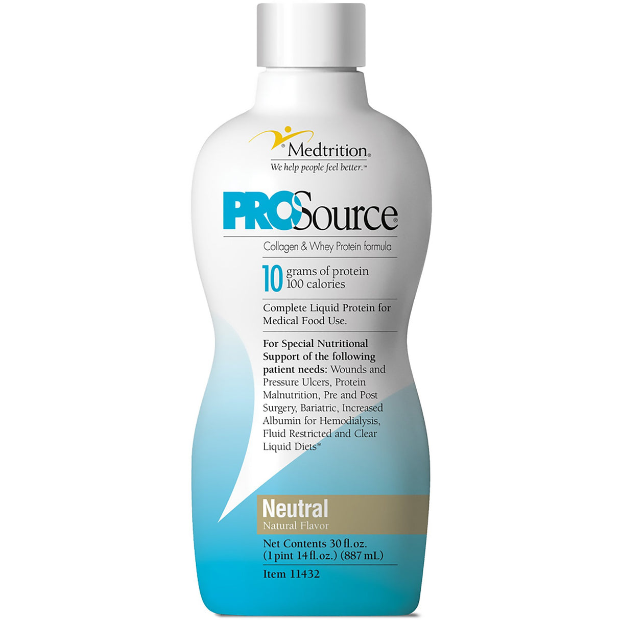 Oral Supplement ProSource® Neutral Flavor Liquid 30 oz. Bottle - BeHope