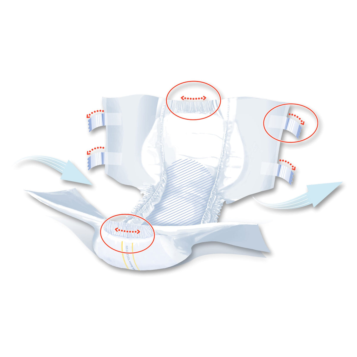 Unisex Adult Incontinence Brief Seni® Super Plus Medium Disposable Heavy Absorbency - BeHope