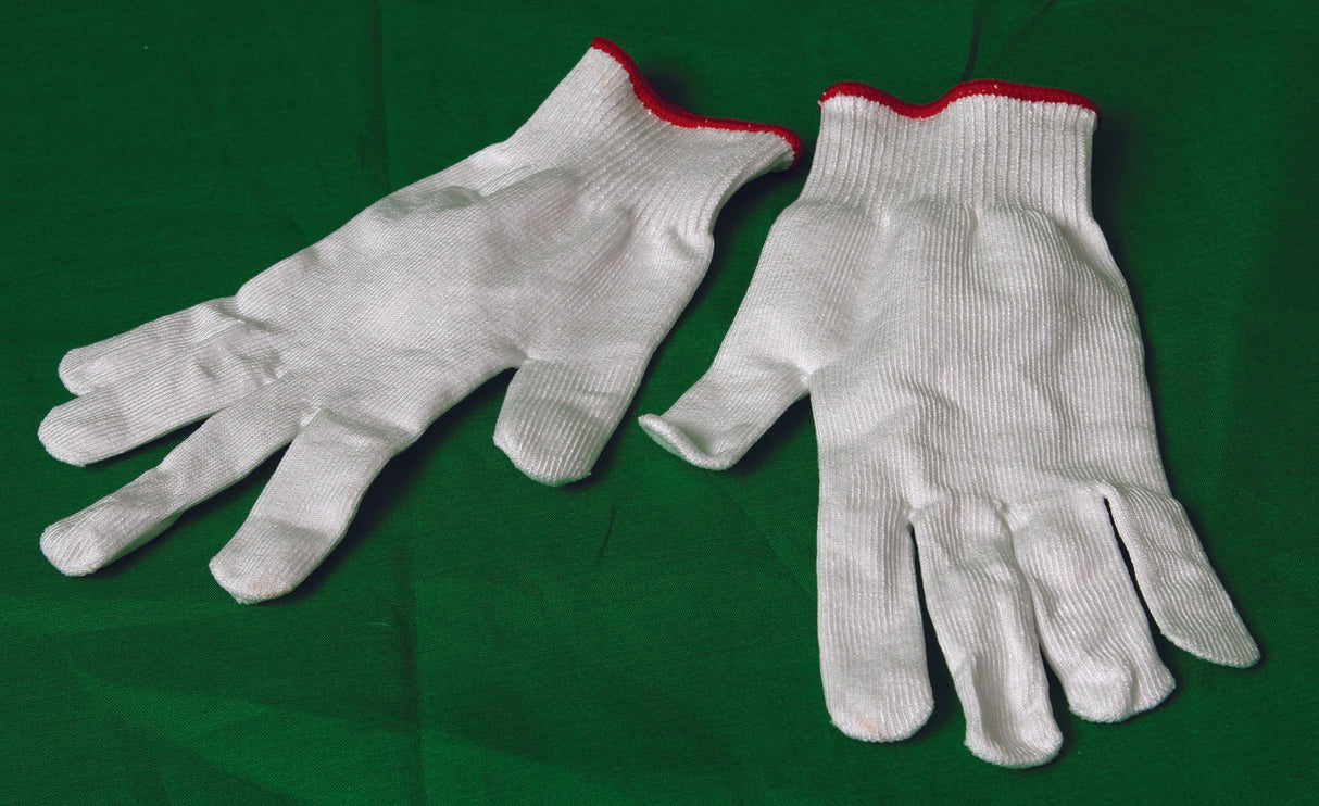 Cut Resistant Glove Liner Flex-Gard™ Full-Finger HDPE / Spandex / Polyester White Large - BeHope