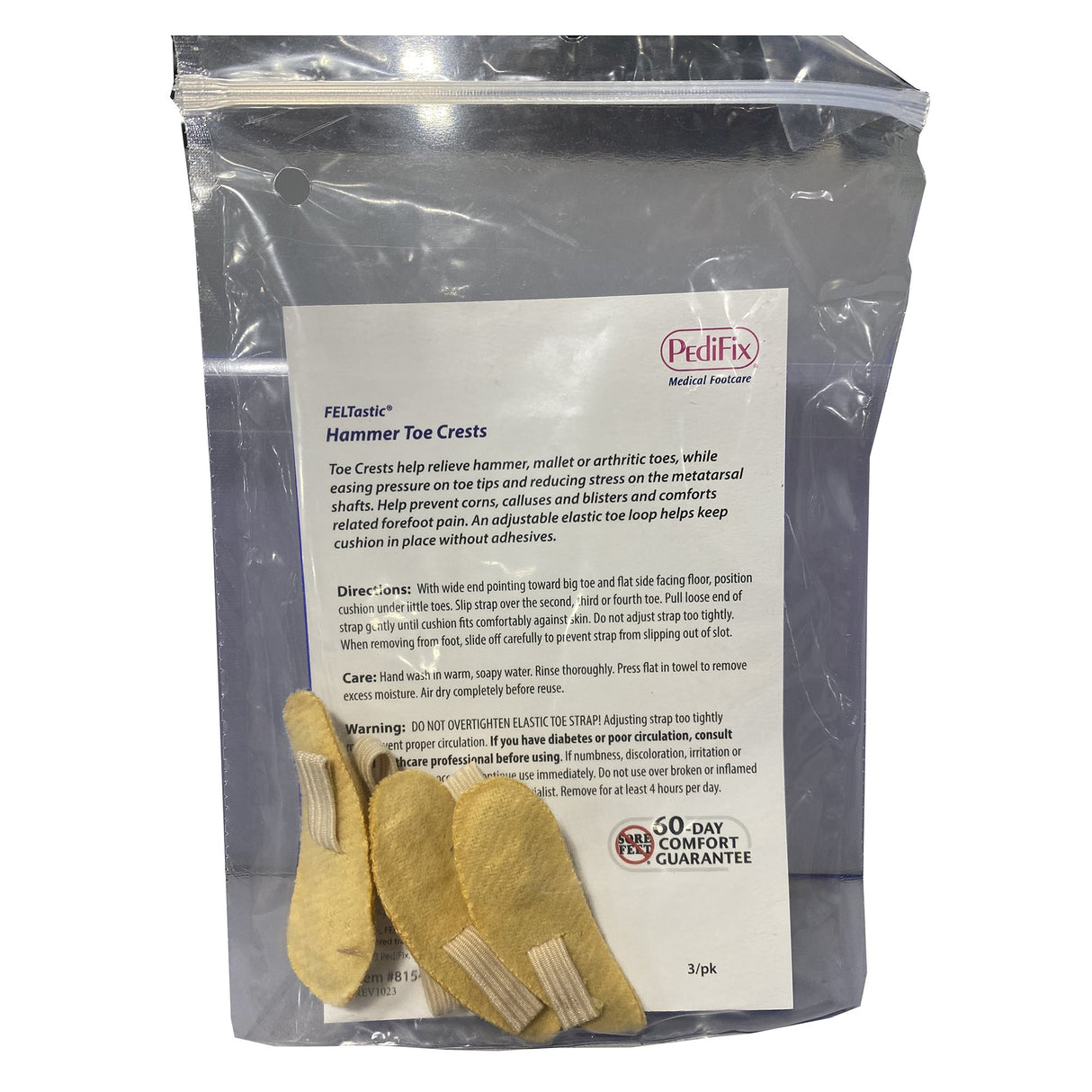 Hammer Toe Crest Pedifix® Small Pull-On Female 4 to 7 Right Foot - BeHope
