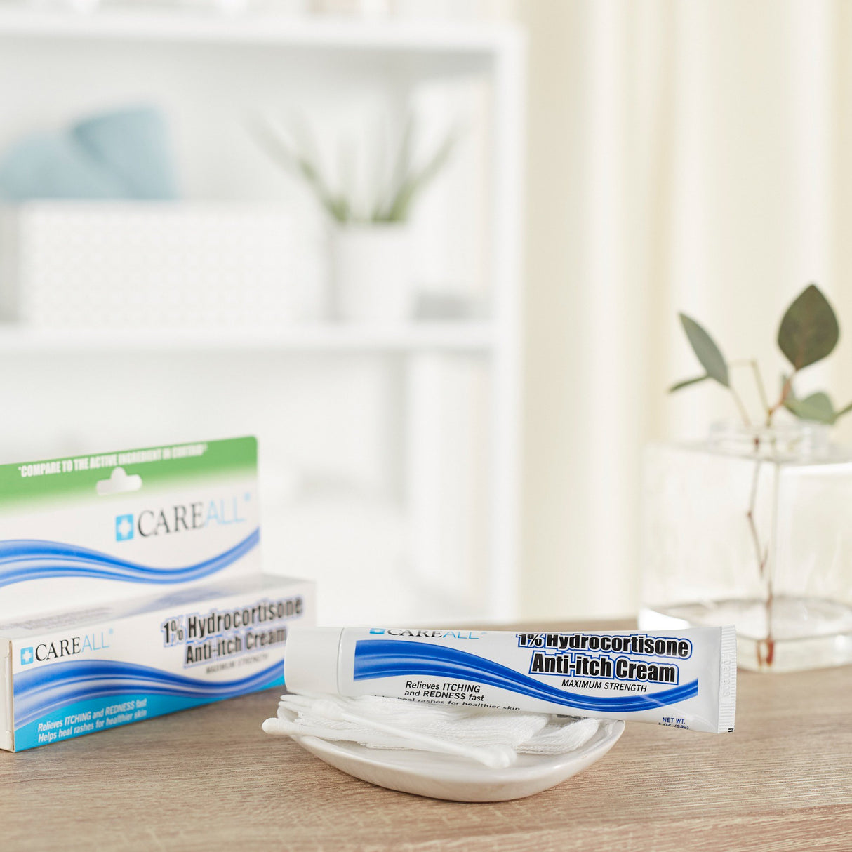 Itch Relief CareALL® 1% Strength Cream 1 oz. Tube - BeHope