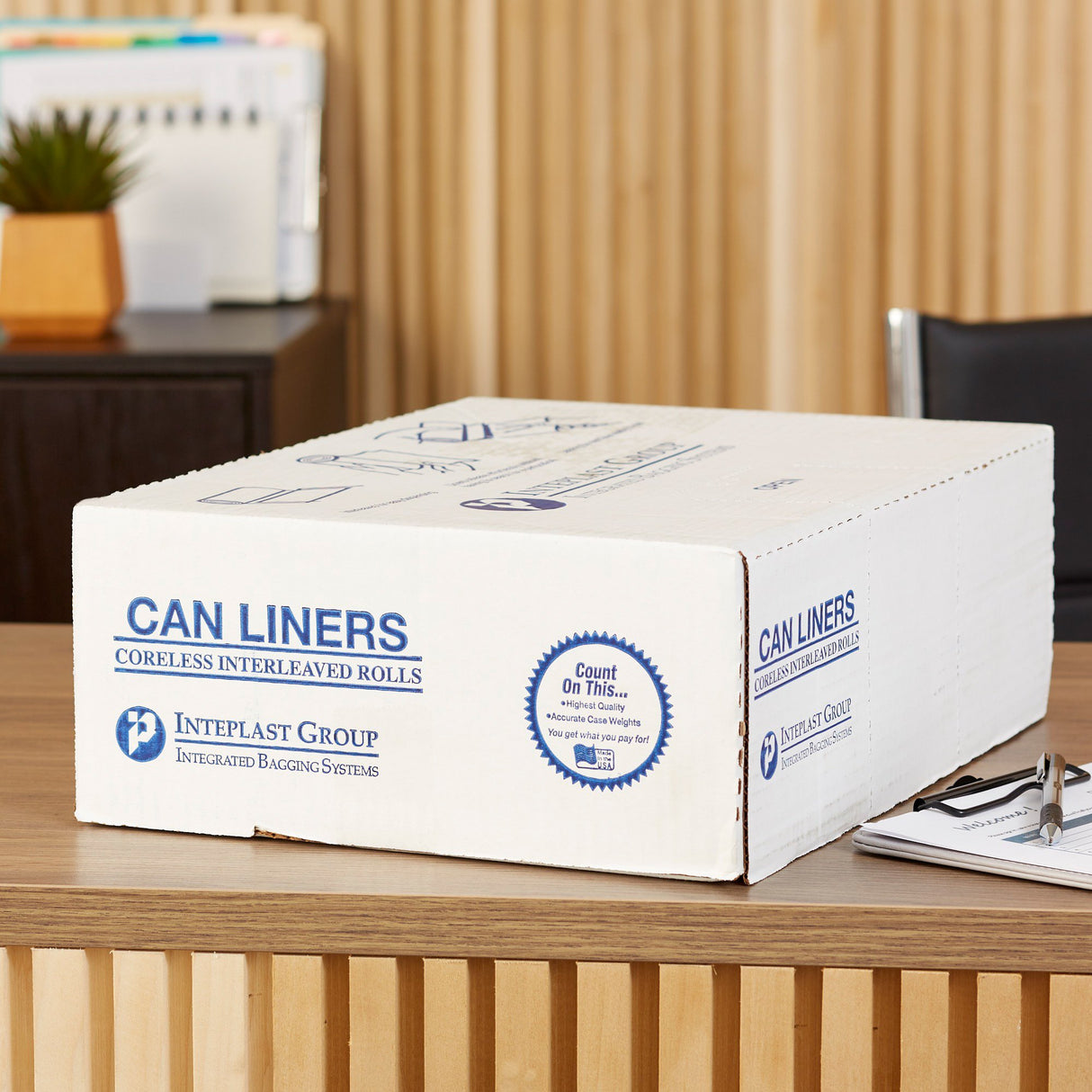 Trash Bag McKesson 45 gal. Clear HDPE 17 Mic. 40 X 48 Inch Star Seal Bottom Coreless Roll - BeHope