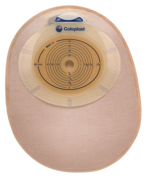 Ostomy Pouch SenSura® One-Piece System 8 Inch Length Flat, Pre-Cut 1-3/8 Inch Stoma Closed End - BeHope