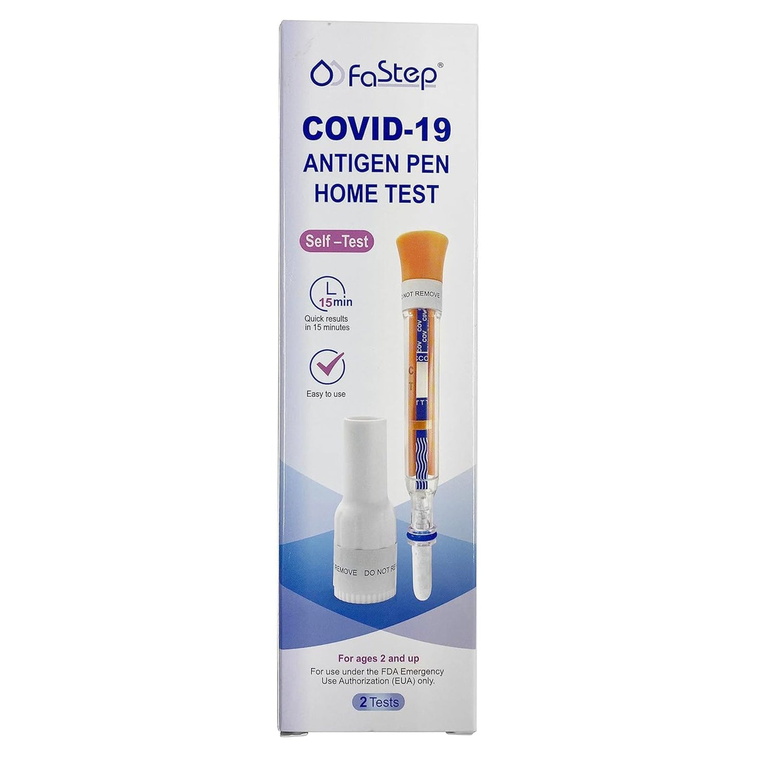 Respiratory Test Kit FaStep® COVID-19 Antigen Pen Test 1 Test per Kit (144 Kits per Case) - BeHope