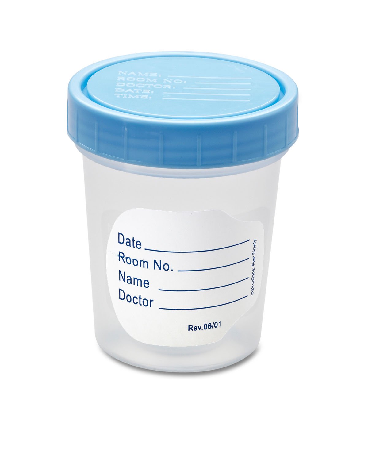 Specimen Container 120 mL (4 oz.) Screw Cap Patient Information OR Sterile - BeHope