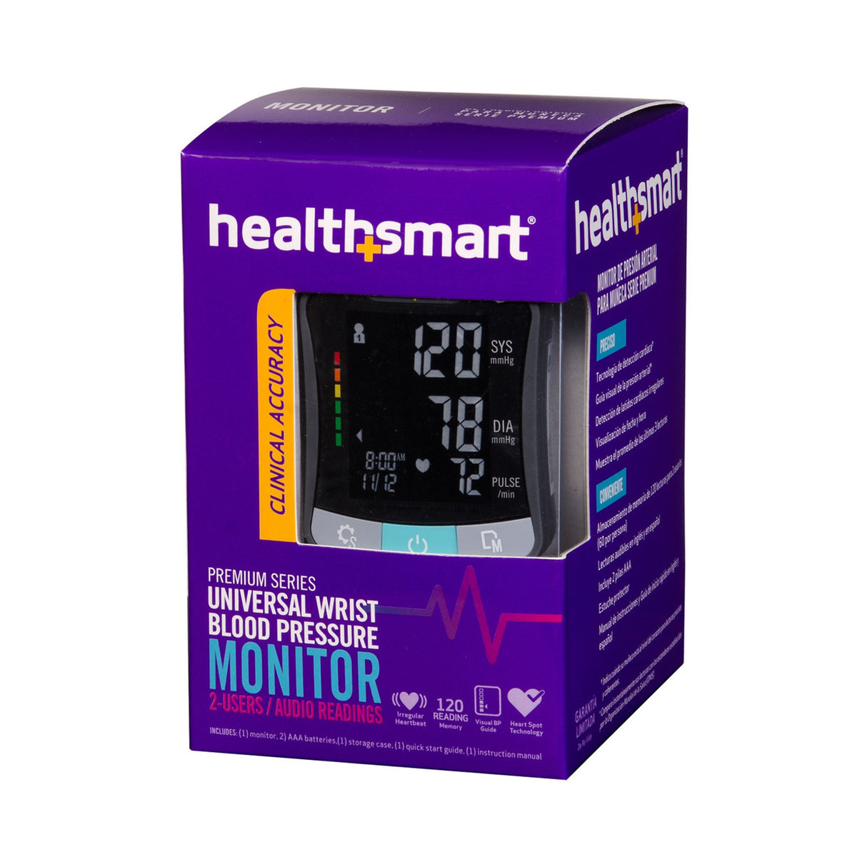 Home Automatic Digital Blood Pressure Monitor MABIS® One Size Fits Most Cuff Nylon Cuff Talking Model - BeHope