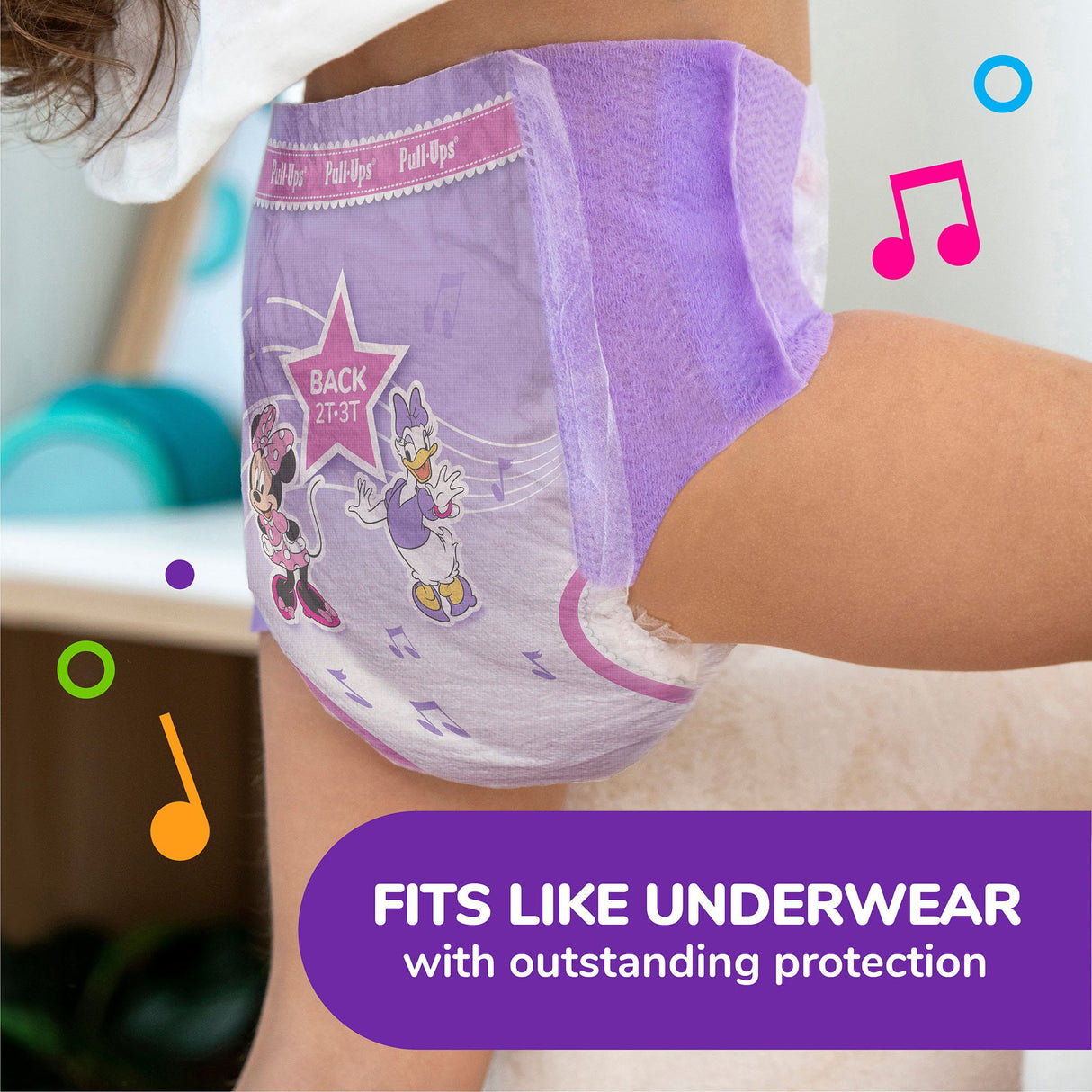 Female Toddler Training Pants Pull-Ups® Size 2T to 3T Disposable Moderate Absorbency - BeHope