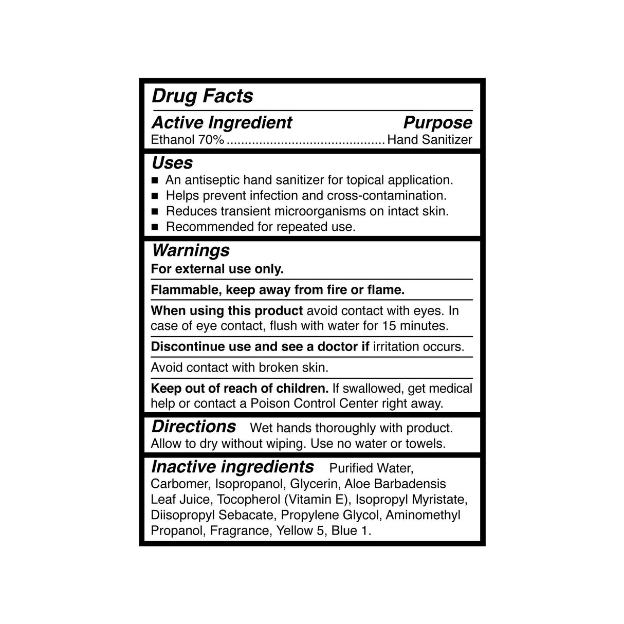 Hand Sanitizer with Aloe McKesson Premium 4 oz. Ethyl Alcohol Gel Bottle - BeHope