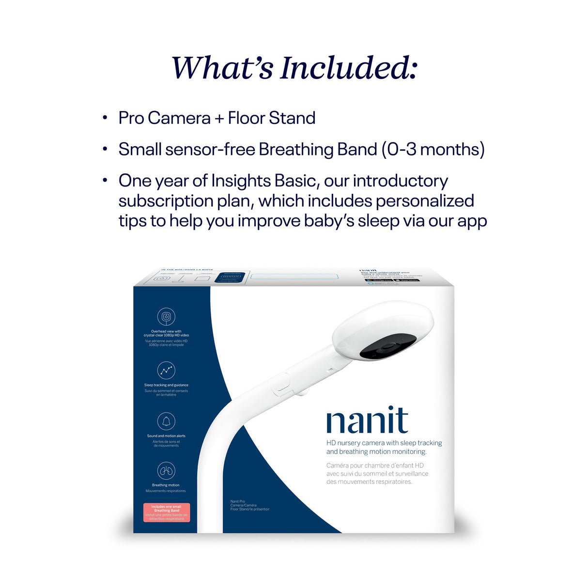 Baby Monitor with Floor Stand Nanit Pro Smart - BeHope