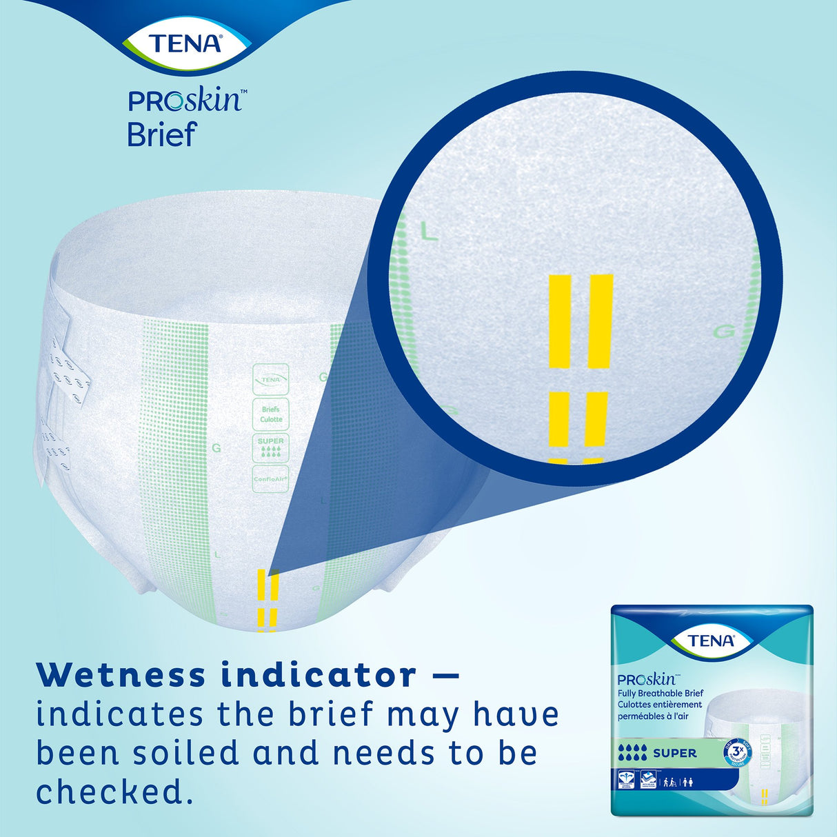 Unisex Adult Incontinence Brief TENA ProSkin™ Super X-Large Disposable Heavy Absorbency - BeHope