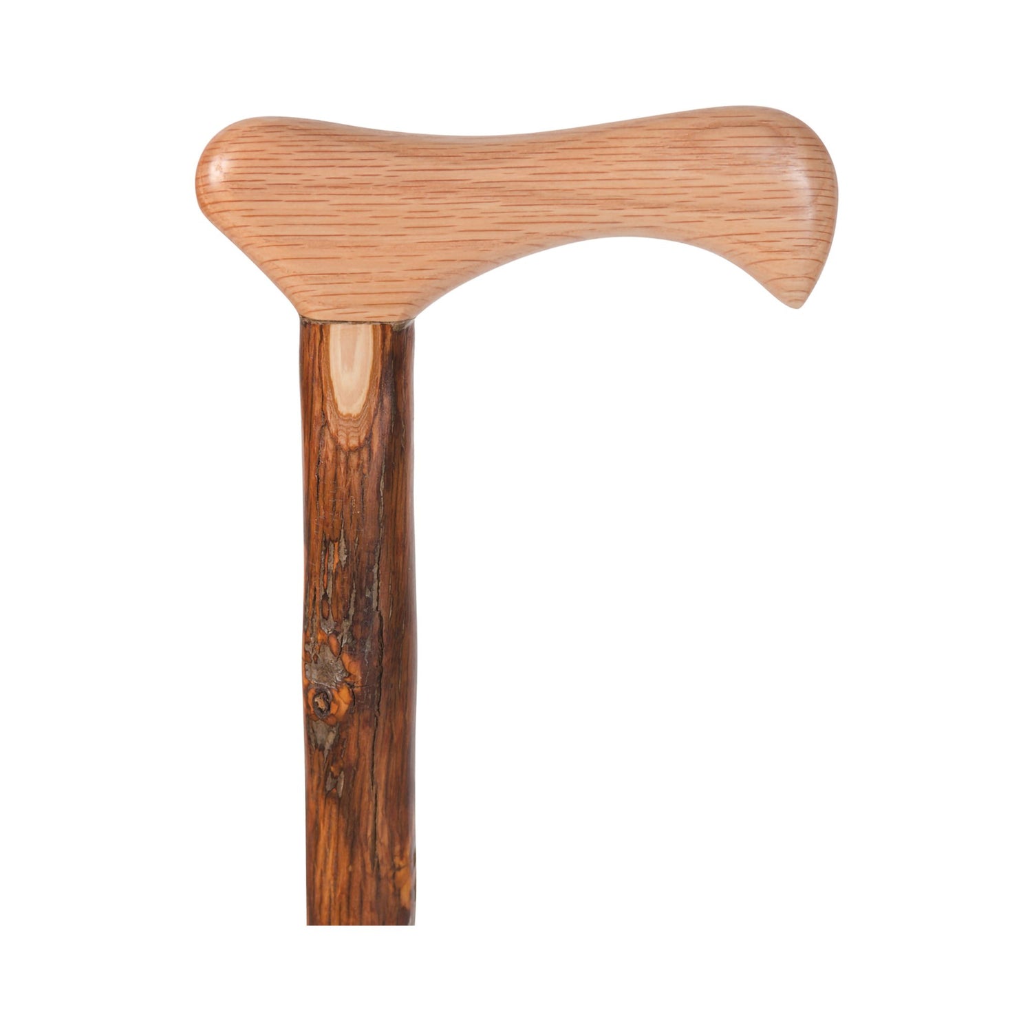 T-Handle Cane Brazos™ Twisted Wood 37 Inch Height Hickory - BeHope