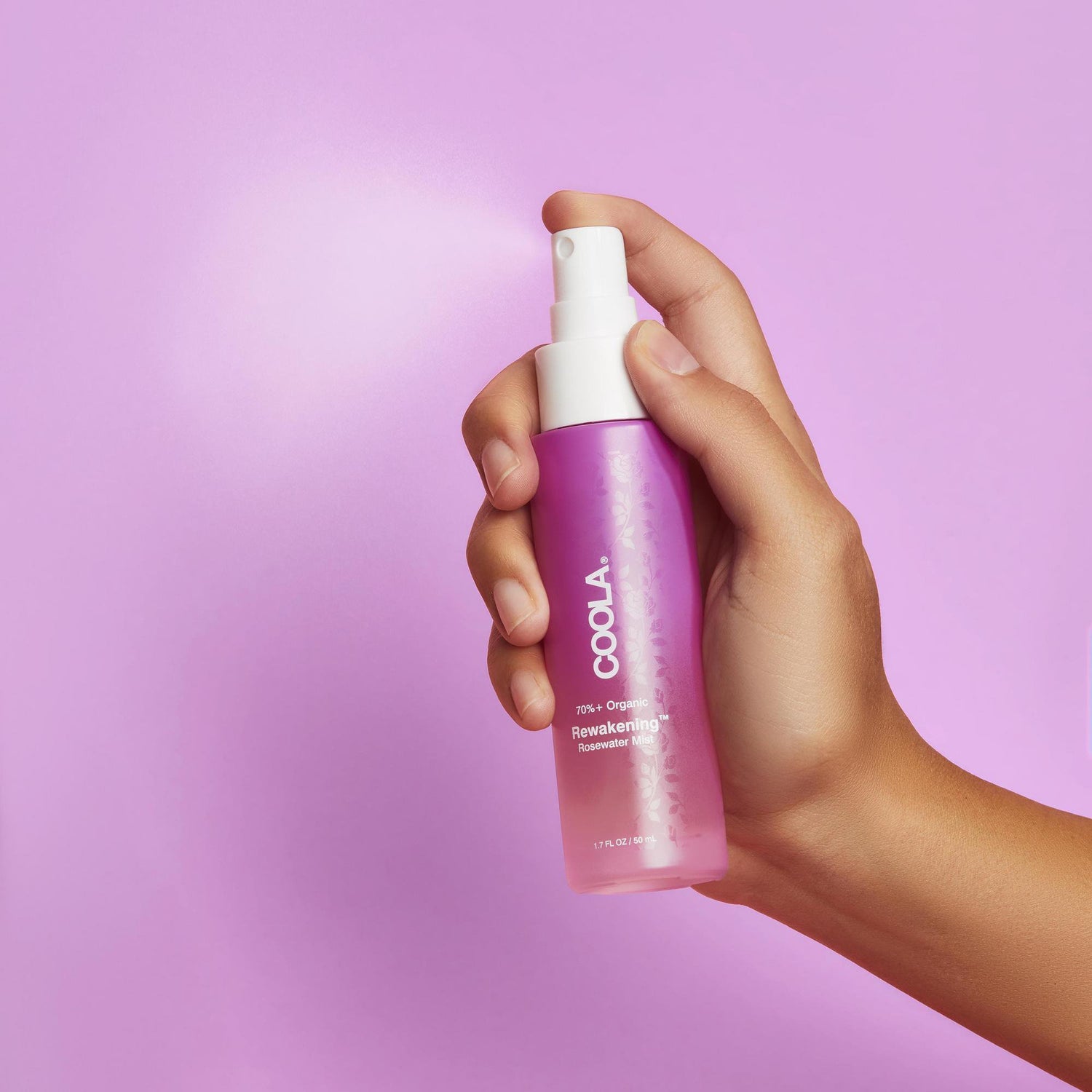 Facial Moisturizer Rewakening™ Rosewater Mist Face Spray 1.7 oz. Spray Bottle Floral Scent Liquid - BeHope