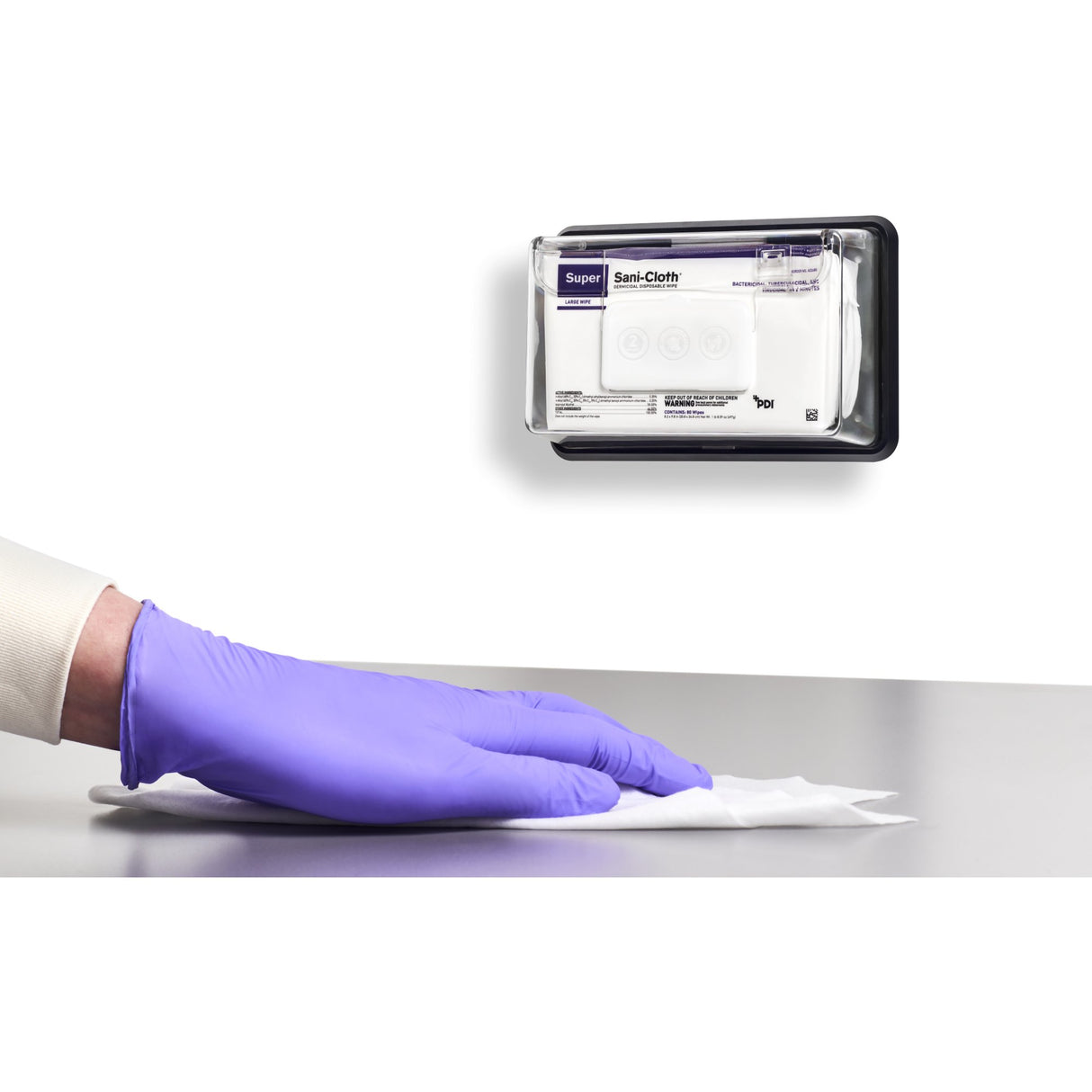 Surface Disinfectant Cleaner Super Sani-Cloth® Premoistened Germicidal Manual Pull Wipe 80 Count Soft Pack Alcohol Scent NonSterile - BeHope