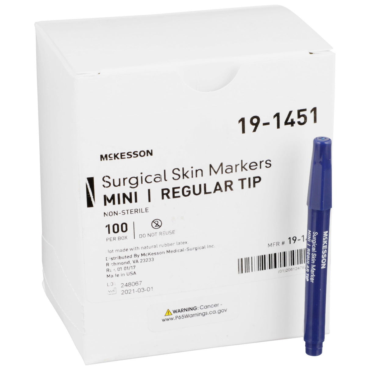 Skin Marker McKesson Prep-Resistant Gentian Violet Ink NonSterile Mini Regular Tip - BeHope