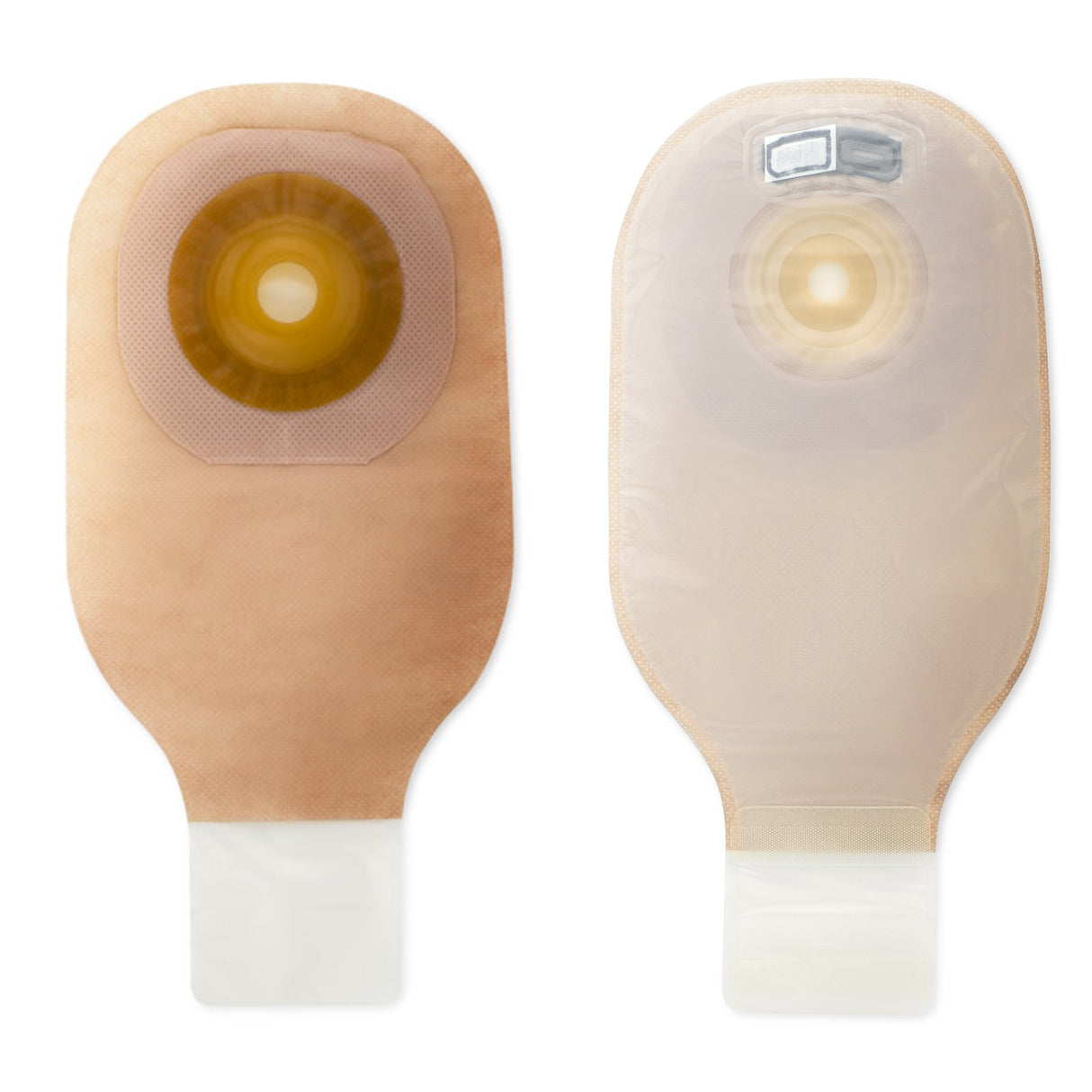 Ostomy Pouch Premier™ One-Piece System 12 Inch Length Convex, Trim to Fit Up to 2 Inch Stoma Drainable - BeHope