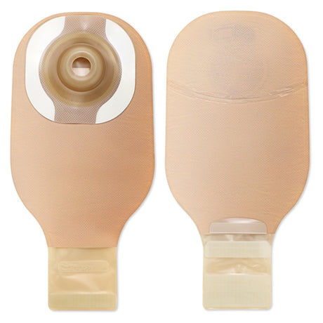 Ostomy Pouch One-Piece System 12 Inch Length Soft Convex, Pre-Cut 1 Inch Stoma Drainable - BeHope