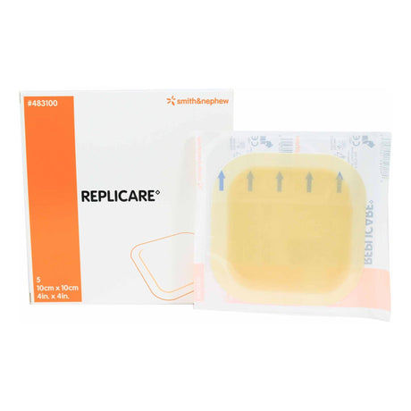 Hydrocolloid Dressing Replicare Film Backing 4 X 4 Inch Square Hydrocolloid / Film - BeHope