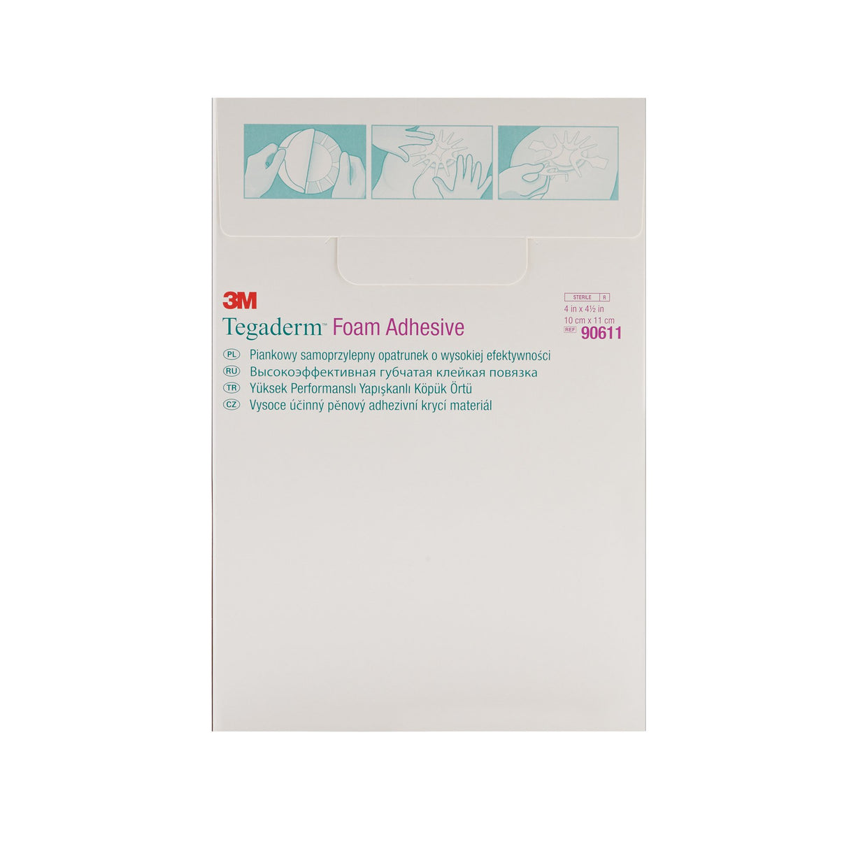 Foam Dressing 3M™ Tegaderm™ High Performance 4 X 4-1/2 Inch With Border Film Backing Acrylic Adhesive Oval Sterile - BeHope