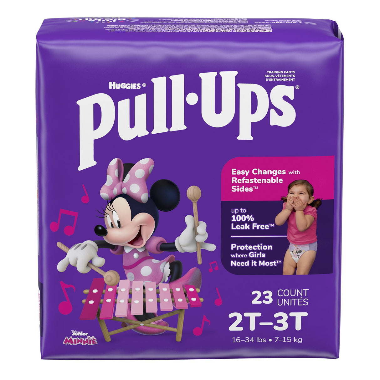 Female Toddler Training Pants Pull-Ups® Size 2T to 3T Disposable Moderate Absorbency - BeHope