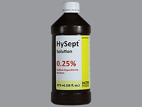 Antiseptic Sodium Hypochlorite HySept™ Topical Liquid 473 mL Bottle - BeHope