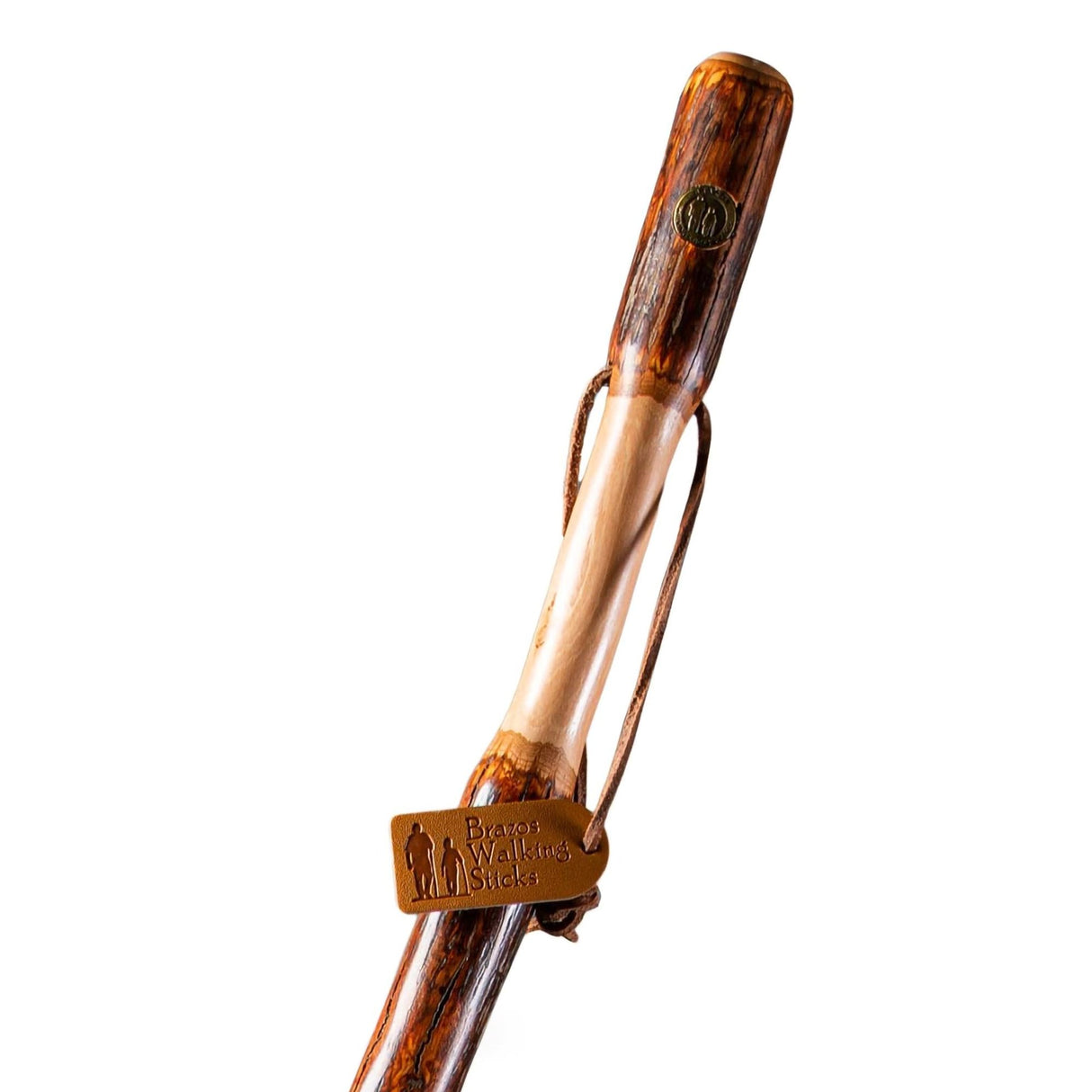 Walking Stick Brazos™ Twisted Wood 55 Inch Height Hickory - BeHope