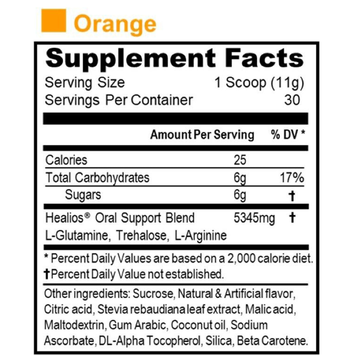 Oral Supplement Healios® Orange Flavor Powder 11.64 oz. Jar - BeHope