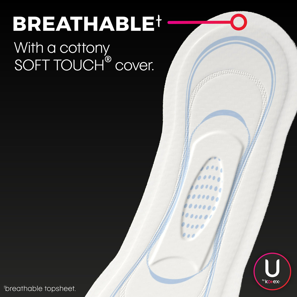 Feminine Pad U by Kotex® Security Ultra Thin Heavy Absorbency - BeHope