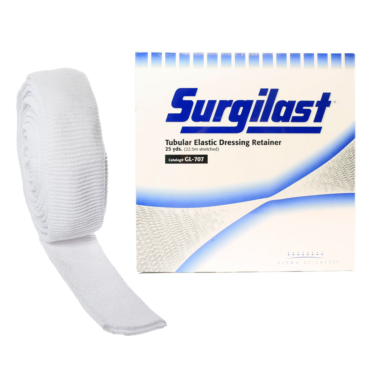 Elastic Net Retainer Dressing Surgilast® Tubular Elastic 25 Yard Size 6 White Medium Head / Shoulder / Thigh NonSterile - BeHope