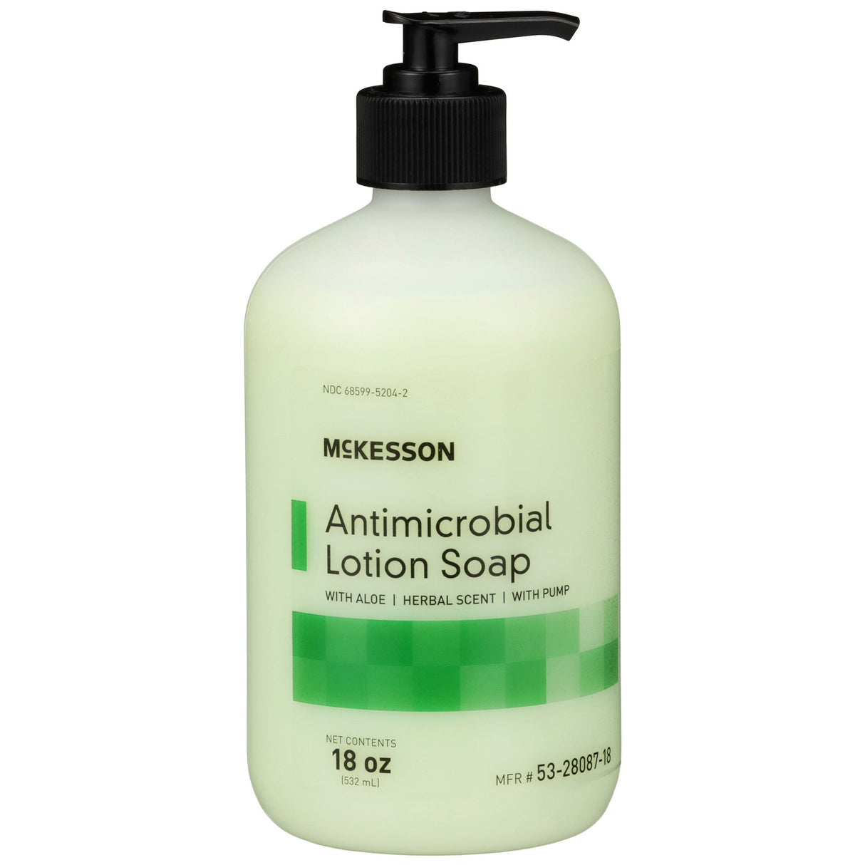 Antimicrobial Soap McKesson Lotion 18 oz. Pump Bottle Herbal Scent - BeHope