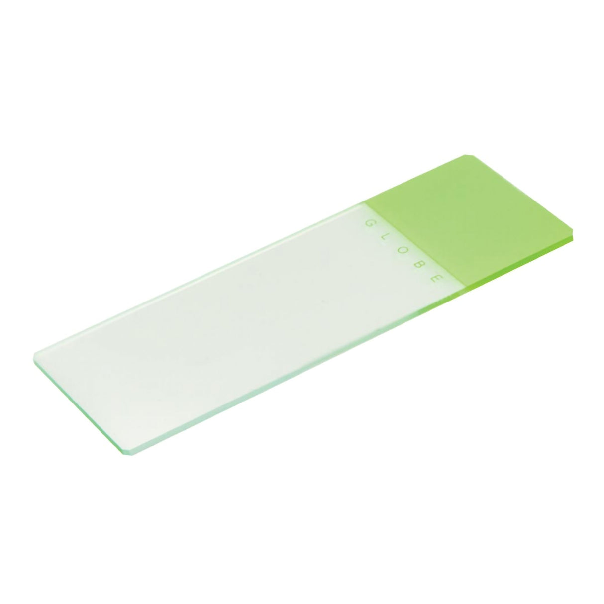 Microscope Slide Globe 1324 Series 25 X 75 X 1.1 mm Green Frosted End - BeHope